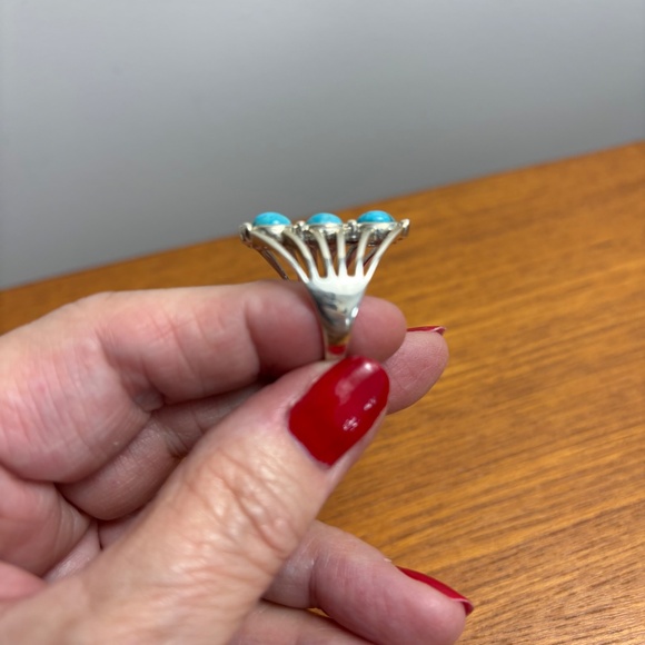 New Turquoise and Sterling Silver Ring - Picture 11 of 13